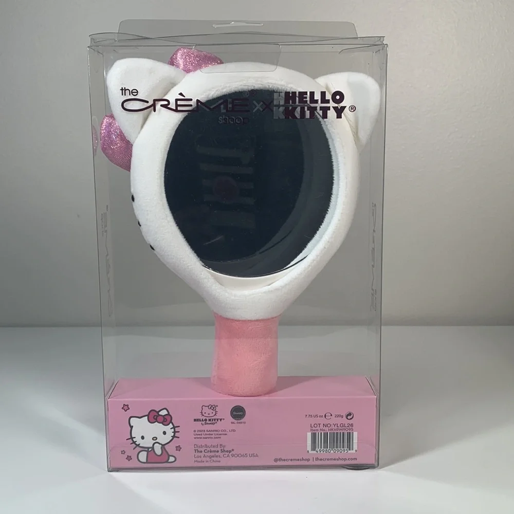 New The Creme Shop x Hello Kitty Limited Edition Portable Plush Mirror - Picture 3 of 3